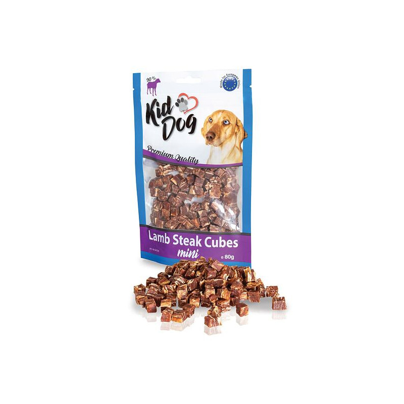 KIDDOG mini kostičky z jehněčího masíčka 80 g