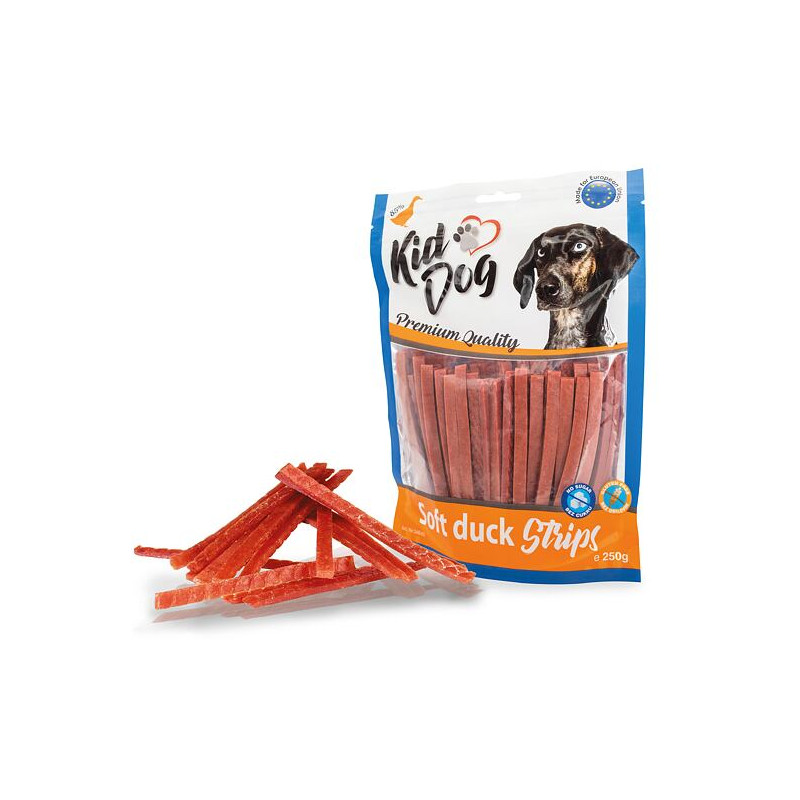 KIDDOG kachní proužek, měkké masíčko 250 g